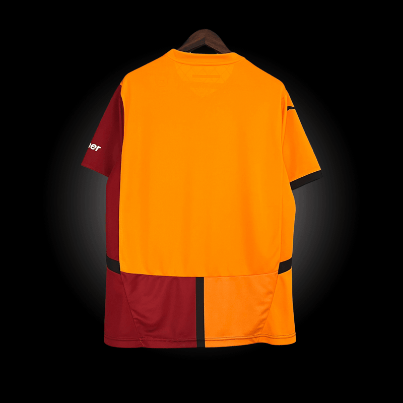 Camisa Galatasary I Home 2024-2025 Versão Torcedor Vermelha Laranja