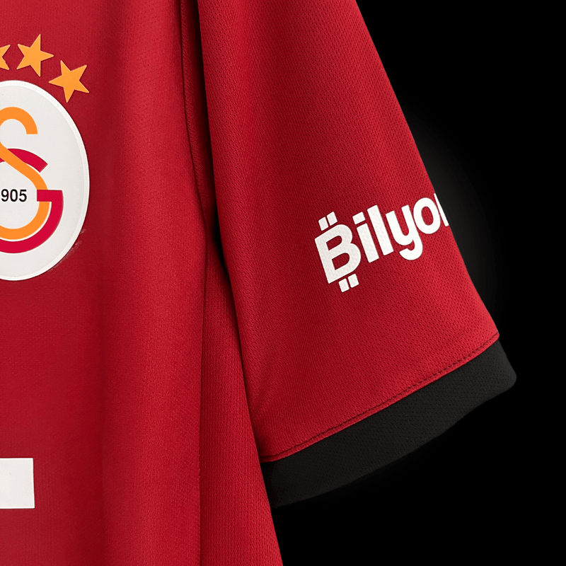 Camisa Galatasary I Home 2024-2025 Versão Torcedor Vermelha Laranja