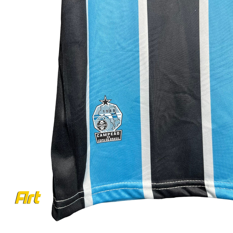 Camisa Grêmio I Masculina Umbro 24/25 - Versão Torcedor Azul e Preto