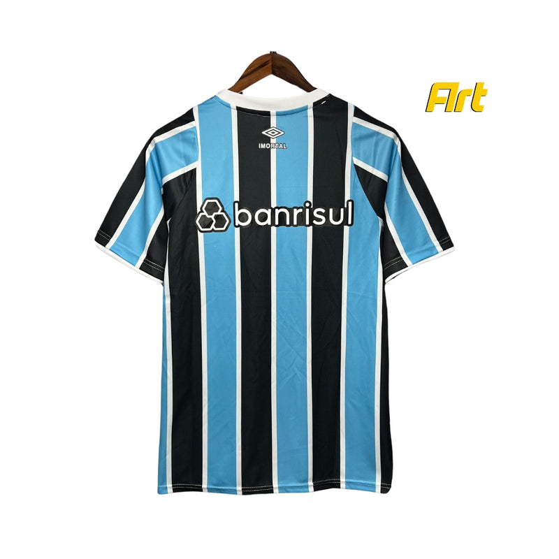 Camisa Grêmio I Masculina Umbro 24/25 - Versão Torcedor Azul e Preto