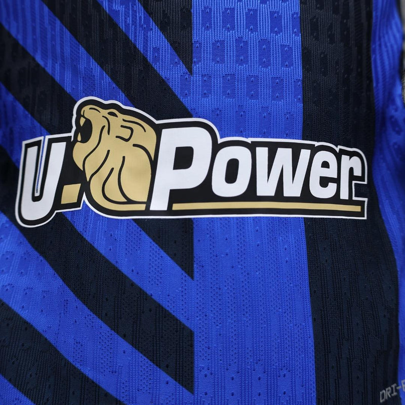 Camisa Inter de Milão I Home Titular 24/25 Betsson Versão Jogador Azul Preto Branco Nike Camisa da Inter 24/25