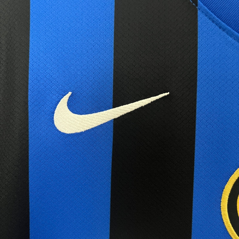 Camisa Inter de Milão I Titular 24/25 Versão Torcedor Azul Preto Branco Home - Edição 24/25 - Nike Camisa da Inter 24/25