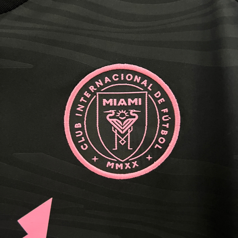 Camisa Inter Miami II 24/2025 Adidas Versão Torcedor Preto Rosa - Messi