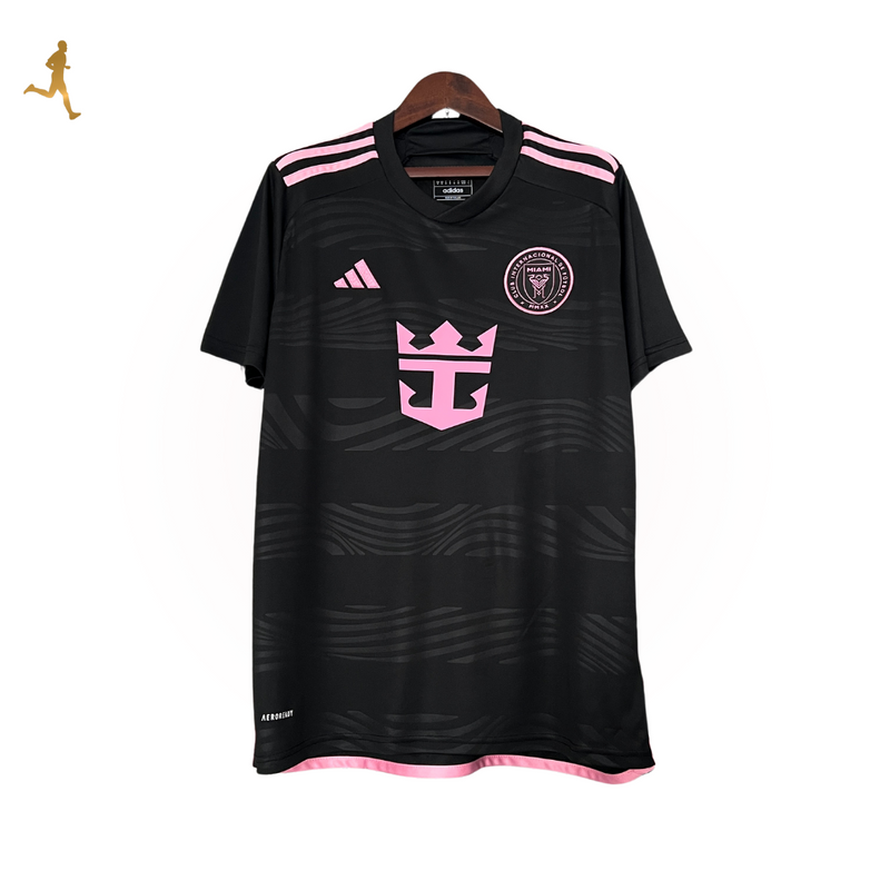 Camisa Inter Miami II 24/2025 Adidas Versão Torcedor Preto Rosa - Messi