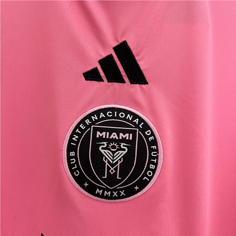 Camisa Inter Miami I 24/2025 Adidas Versão Torcedor Rosa Preto - Messi