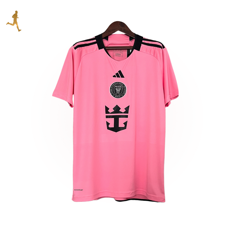 Camisa Inter Miami I 24/2025 Adidas Versão Torcedor Rosa Preto - Messi