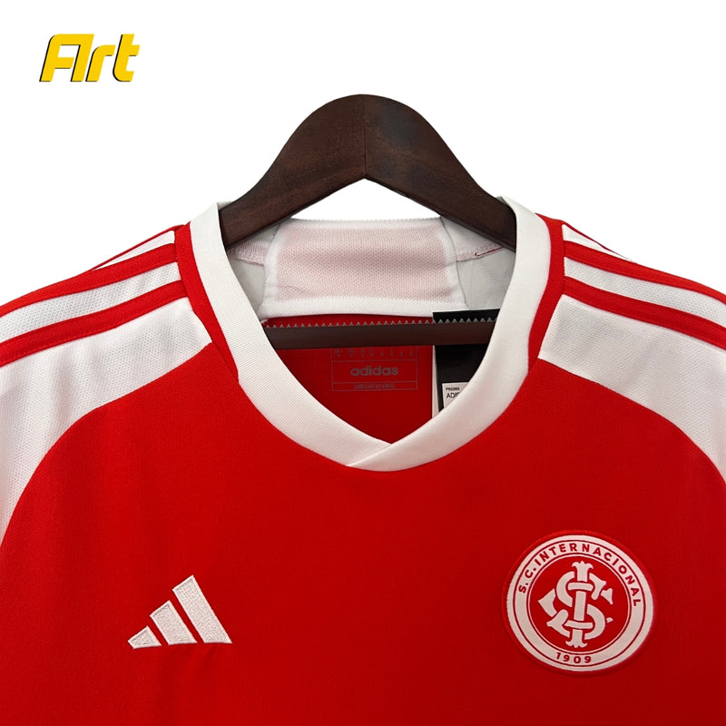 Camisa Internacional I 2024/25 s/n Torcedor Adidas Masculino - Vermelho e Branco