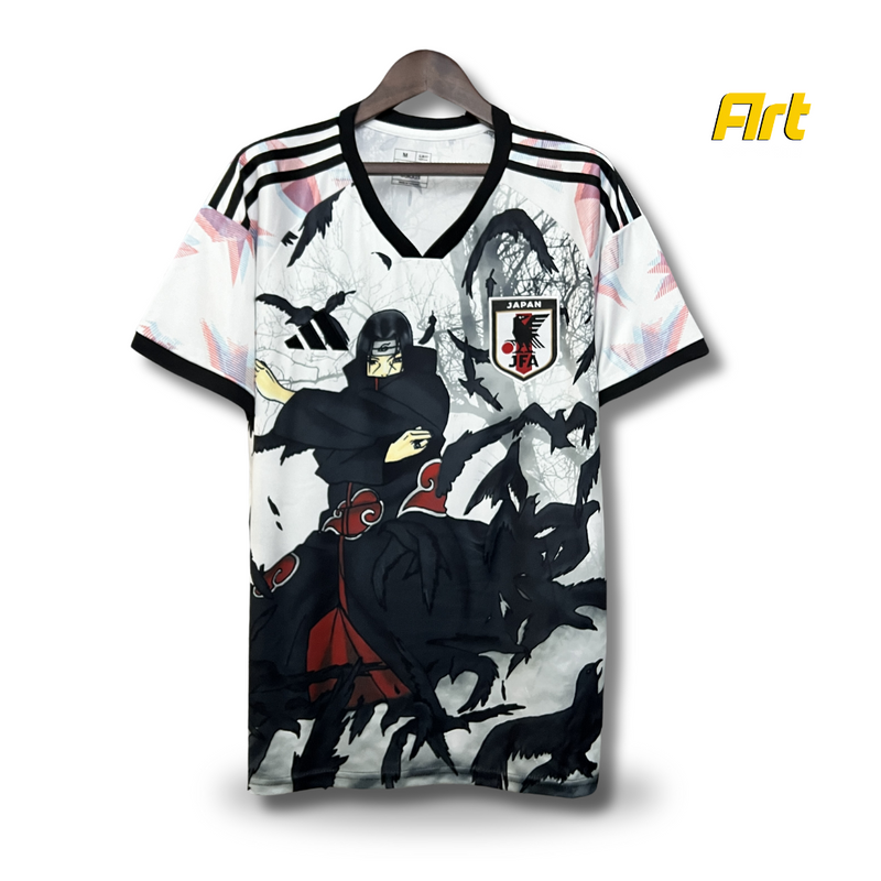 Camisa Japão Anime Itachi 24/25 - Torcedor Masculina - Branco com detalhes em Preto