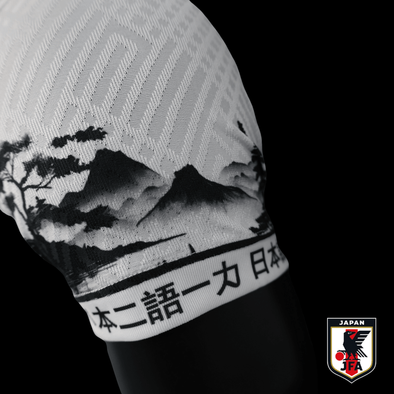 Camisa Japão Concept Versão Jogador 2023/24 - Branco, Preto, Vermelho - Seleção Japonesa Concept Adidas Gola Polo Preto e Branco