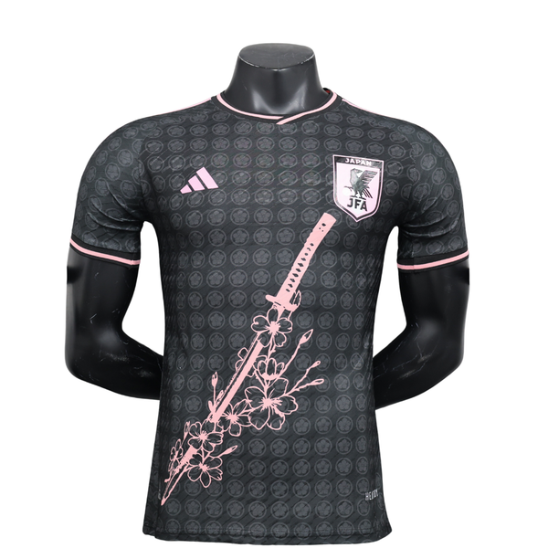 Camisa do Japão Edição Especial Katana 2025 - Versão Jogador Preto Rosa
