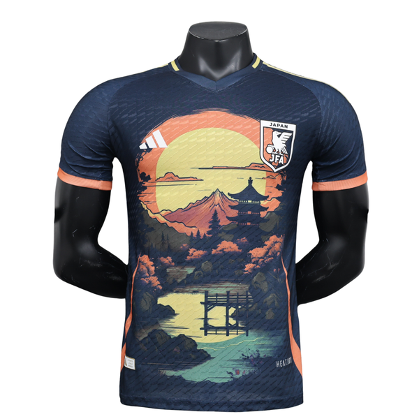 Camisa do Japão Edição Especial Paisagem 2025 - Versão Jogador Azul Marinho