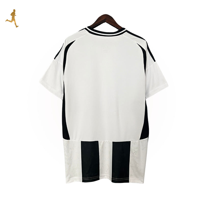 Camisa Juventus I Titular Home 24/25 Cratéras da Lua Versão Torcedor Preto e Branco - Camisa de Time Gola Preta e Branca - Adidas