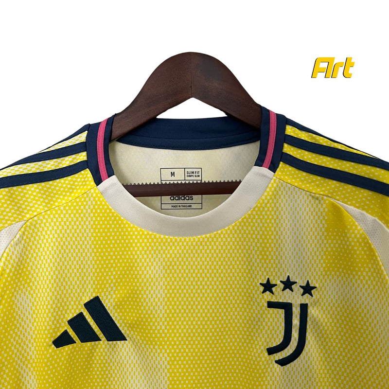 Camisa Juventus II Away 24/25  Versão Torcedor Amarelo