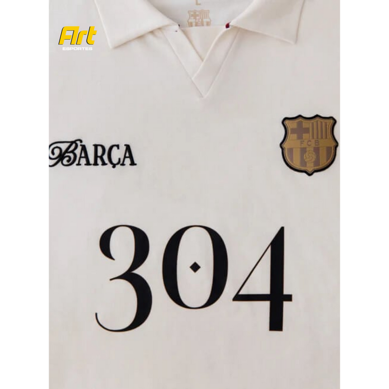 Camisa Lamine Yamal 304 2024/25 - Versão Torcedor Off-White