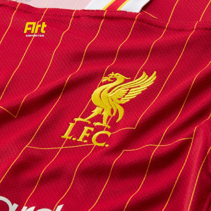 Camisa Liverpool Home 24/25 Torcedor Nike Masculino - Vermelho