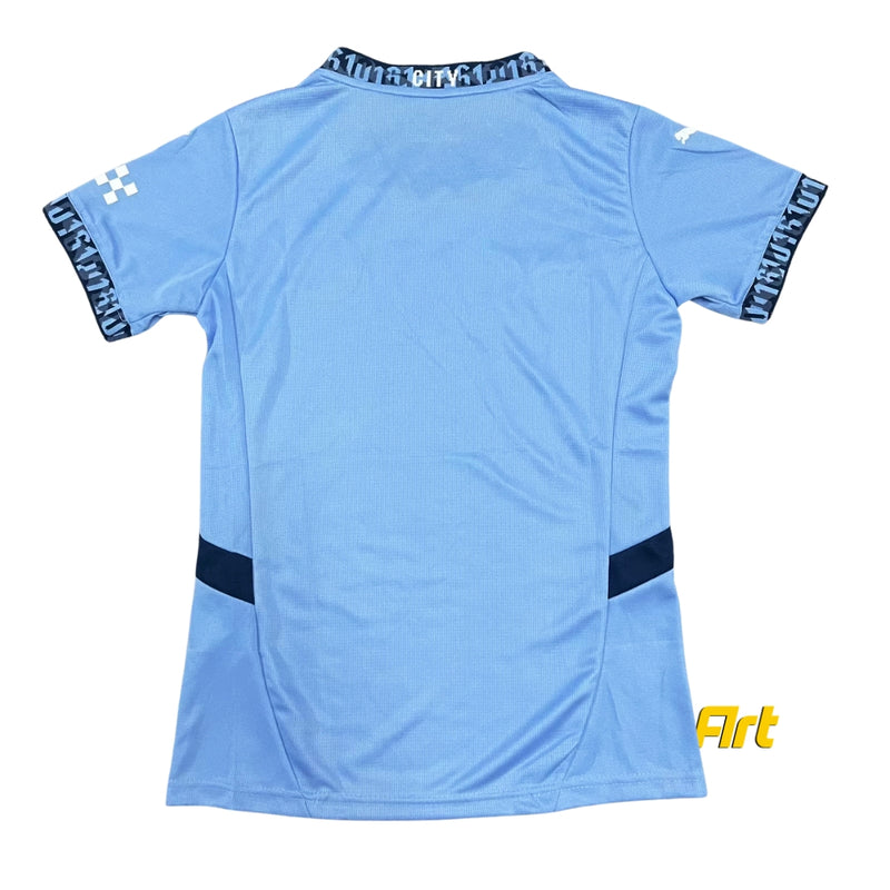 Camisa Manchester City I Feminina 2024/25 Puma Azul