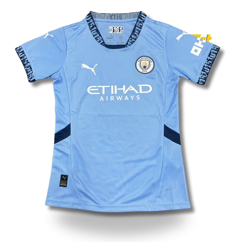 Camisa Manchester City I Feminina 2024/25 Puma Azul