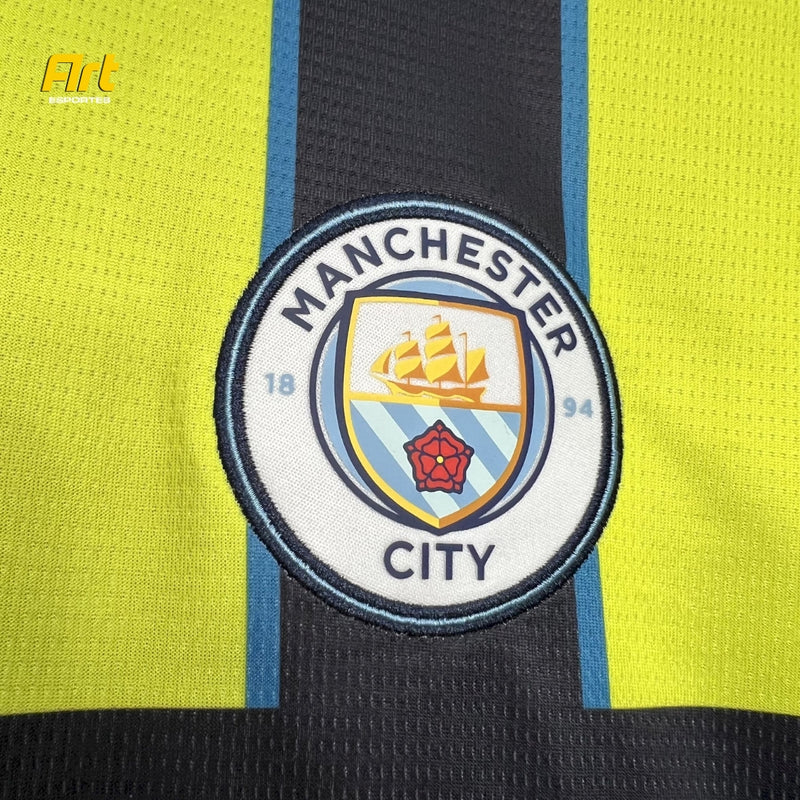 Camisa Manchester City III 24/25 s/n° Torcedor Masculina - Verde e Preto