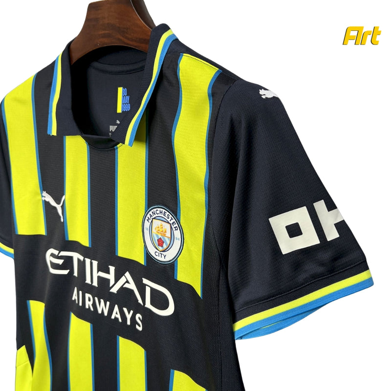 Camisa Manchester City III 24/25 s/n° Torcedor Masculina - Verde e Preto