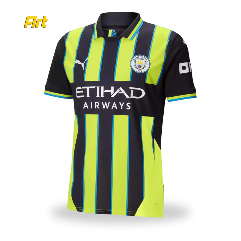 Camisa Manchester City III 24/25 s/n° Torcedor Masculina - Verde e Preto