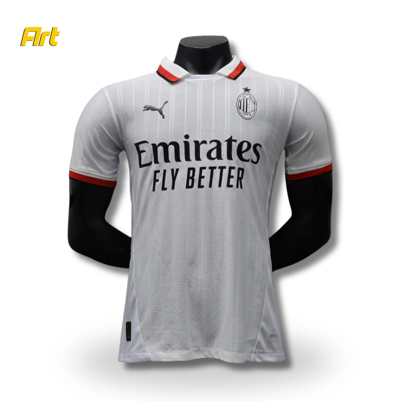 Camisa AC Milan II 24/25 Versão Jogador Puma - Branco e Vermelho