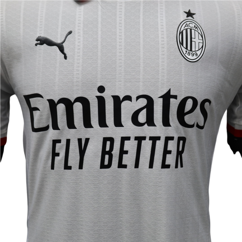 camisa-milan-titular-uniforme-1-gola-polo-branco-vermelho-preto-24-25-versão-jogador-II-reserva-away-detalhes