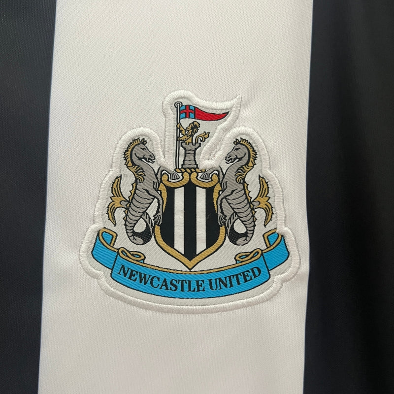 Camisa Newcastle United I 24-25 - Versão Torcedor Preto e Branco