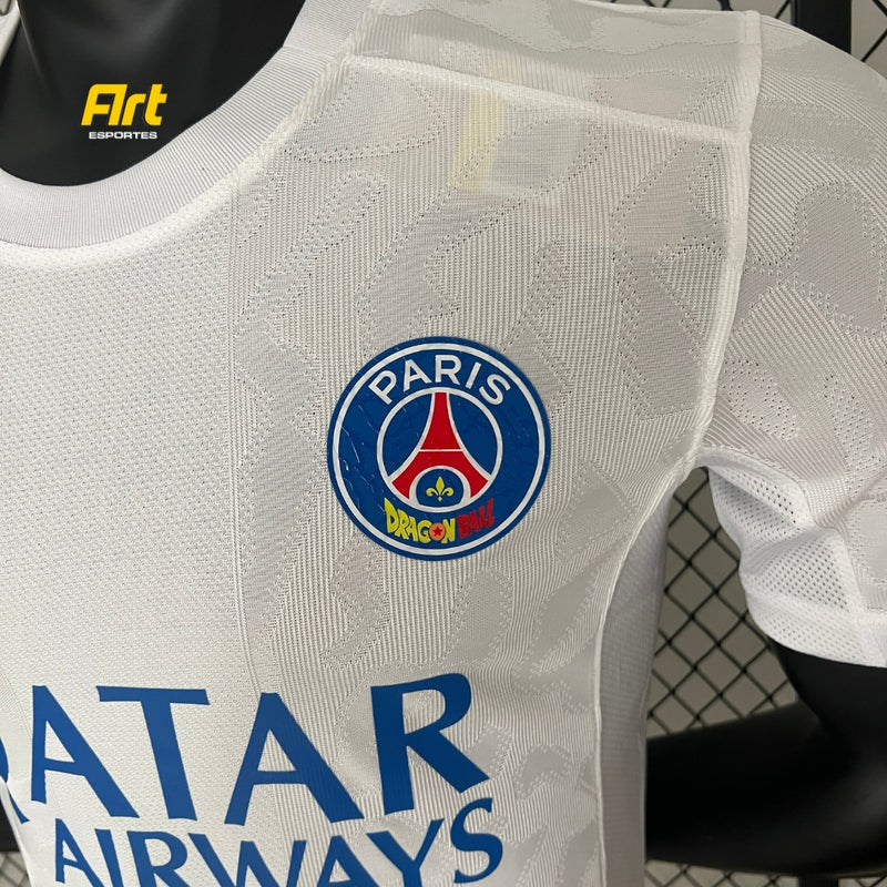 Camisa Paris Saint-Germain PSG Concept Dragon Ball 24/25 - Versão Jogador Branco