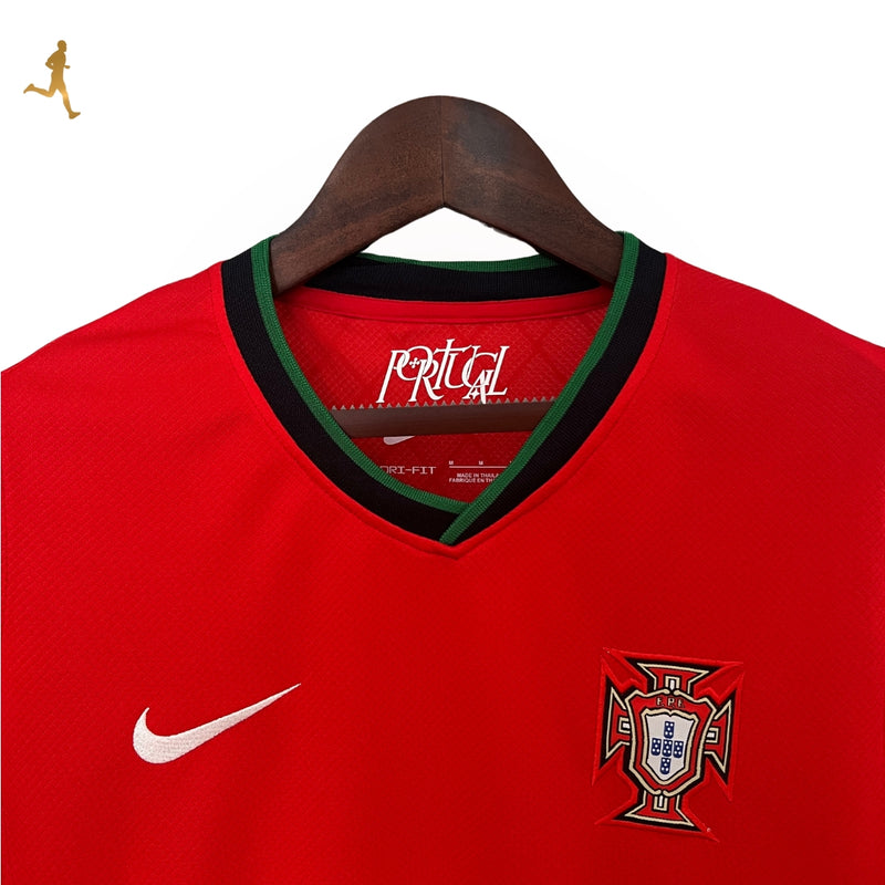 Camisa Portugal I Titular 24/25 - Vermelho Preto Verde - Versão Torcedor