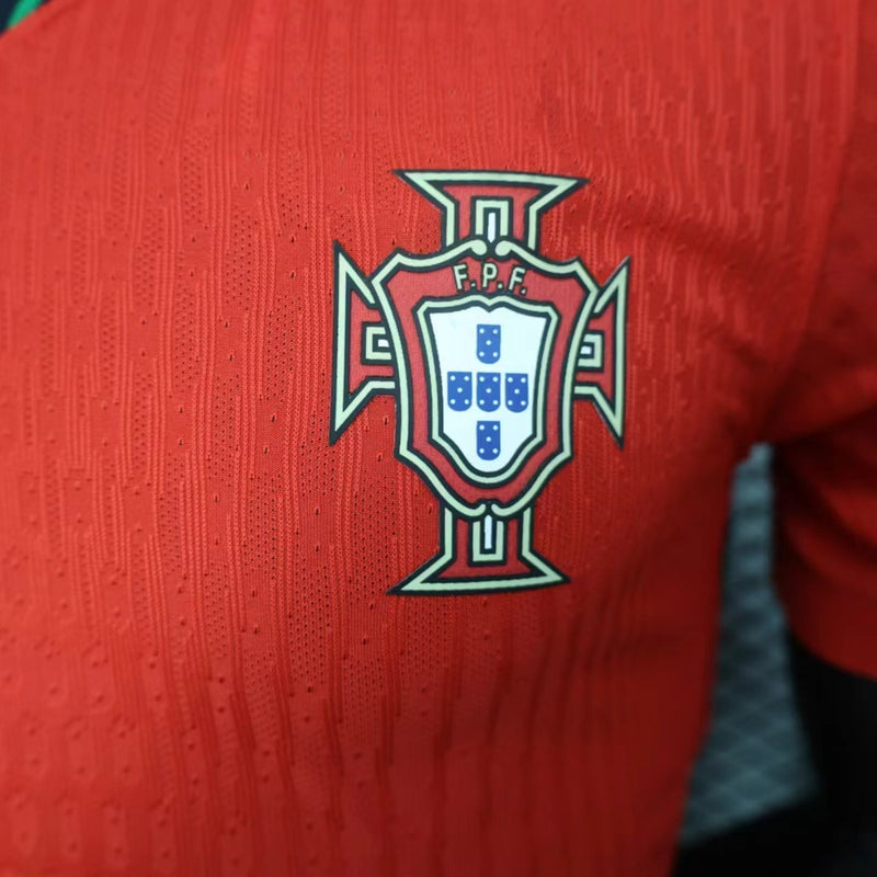 Camisa Portugal I Titular 24/2025 Vermelha Branco Verde - Versão Jogador - Seleções