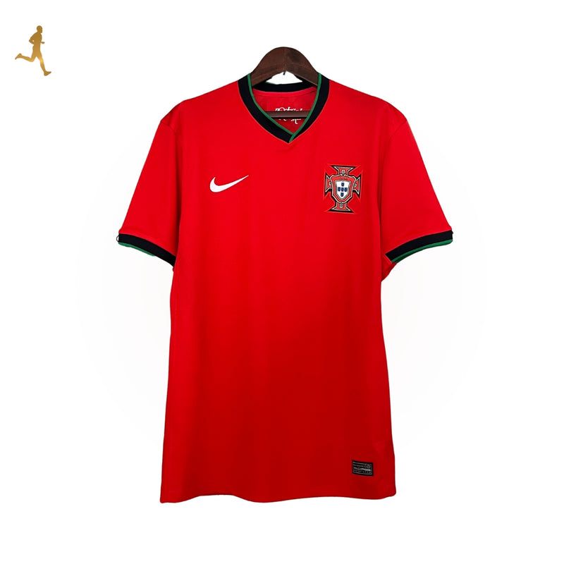 Camisa Portugal I Titular 24/25 - Vermelho Preto Verde - Versão Torcedor