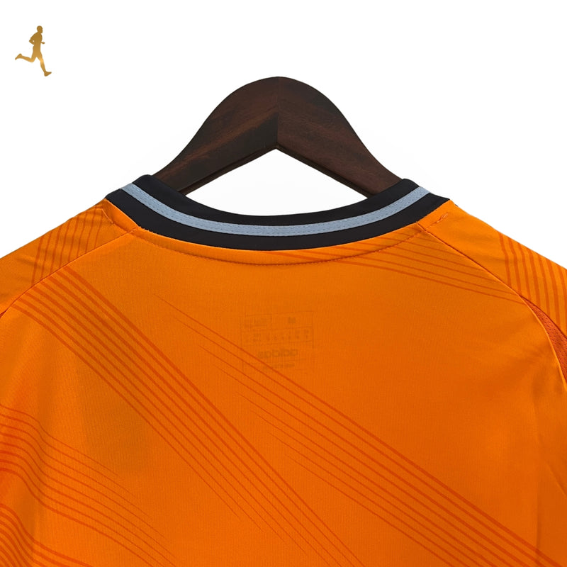 Camisa Real Madrid II  24/25 Adidas Versão Torcedor - Laranja e Preto