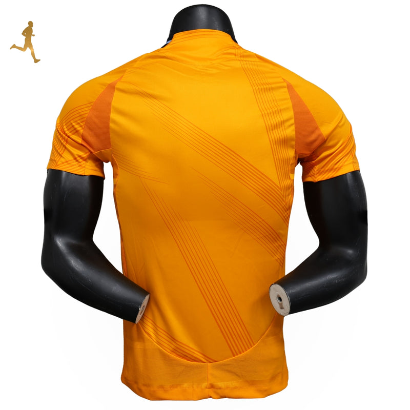 Camisa Real Madrid II 24/25 Adidas Versão Jogador - Laranja Preto