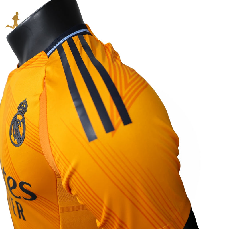 Camisa Real Madrid II 24/25 Adidas Versão Jogador - Laranja Preto