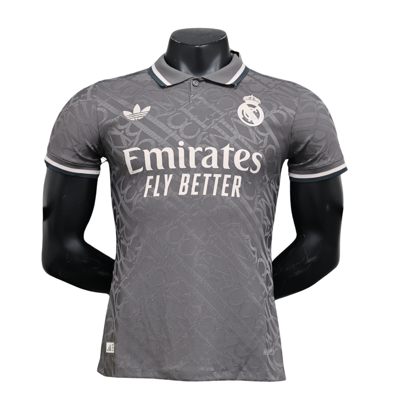 Camisa Real Madrid III 24/25 Adidas Versão Jogador - Cinza Preto