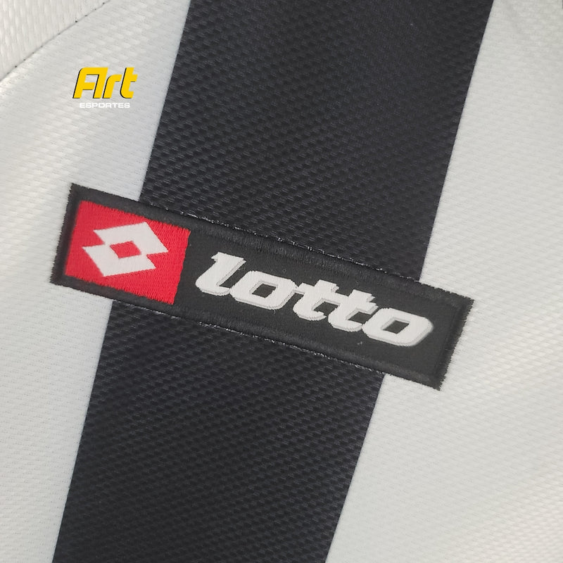 Camisa Atlético Mineiro Home Retrô 2008 - Lotto Preto e Branco