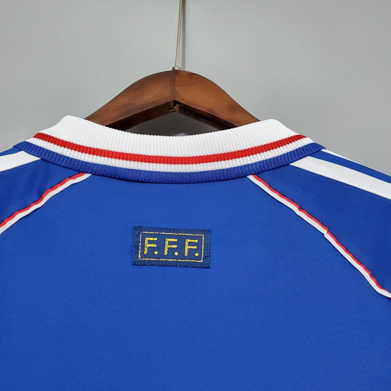 Camisa França I Retrô Adidas 1998 Home