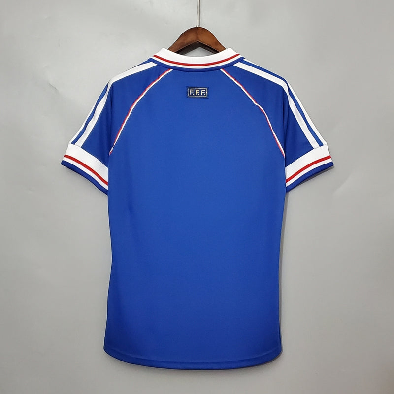 Camisa França I Retrô Adidas 1998 Home