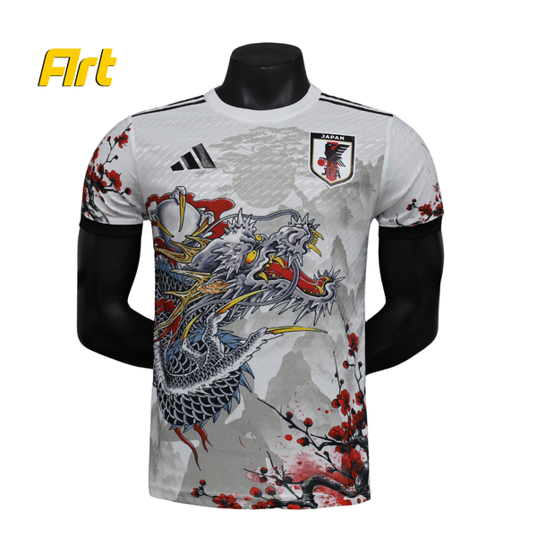 Camisa do Japão Edição Especial Dragão - Versão Jogador Adidas Branco Preto