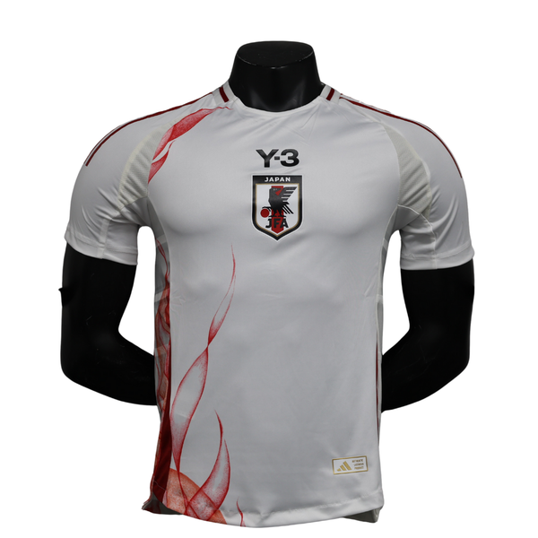 Camisa do Japão Y3 Edição Especial 2025 - Versão Jogador Branco Vermelho