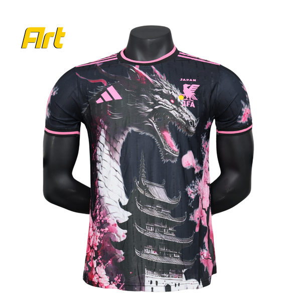 Camisa do Japão Edição Especial Monumento - Versão Jogador Adidas Preto Rosa