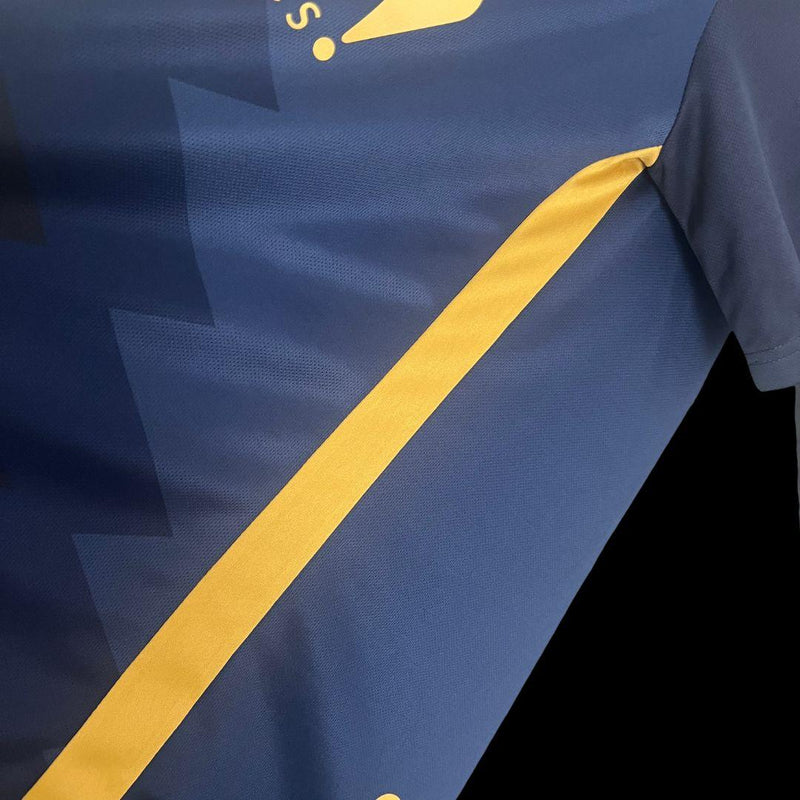 Camisa Tenerife II Away 24/25 - Versão Torcedor Azul, Branco, Amarelo - Hummel