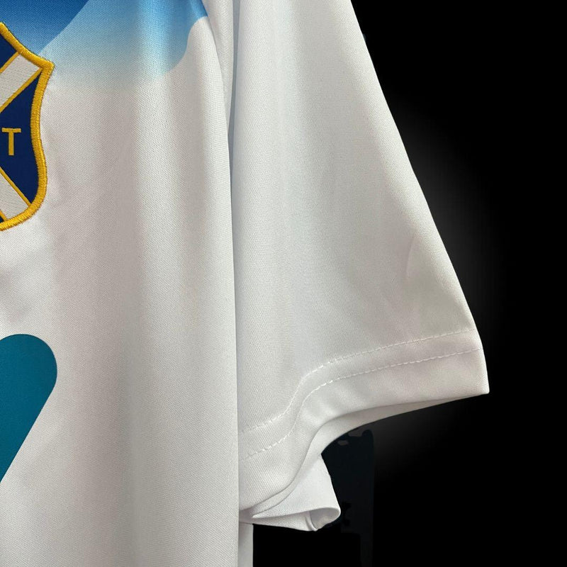 Camisa Tenerife I Home 24/25 - Versão Torcedor Branco, Azul - Hummel