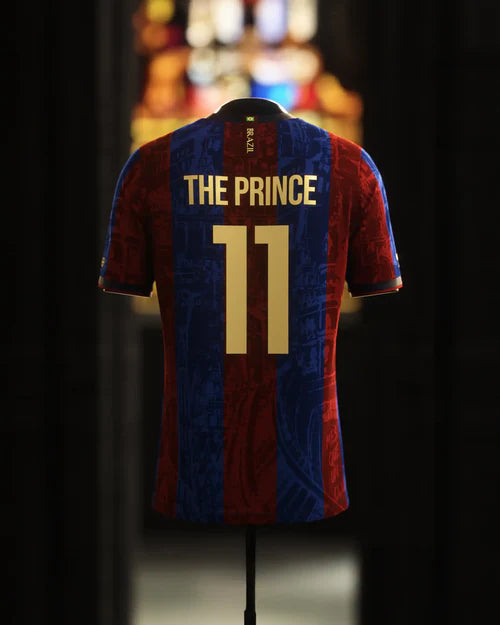 Camisa The Prince Neymar Barcelona 24/25 - ''Legends Of Barcelona'' Masculino Torcedor Grená