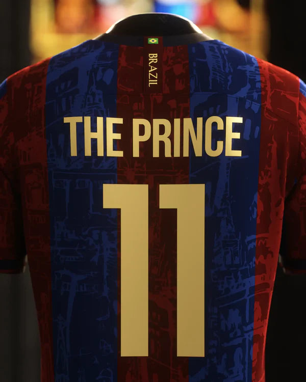 Camisa The Prince Neymar Barcelona 24/25 - ''Legends Of Barcelona'' Masculino Torcedor Grená