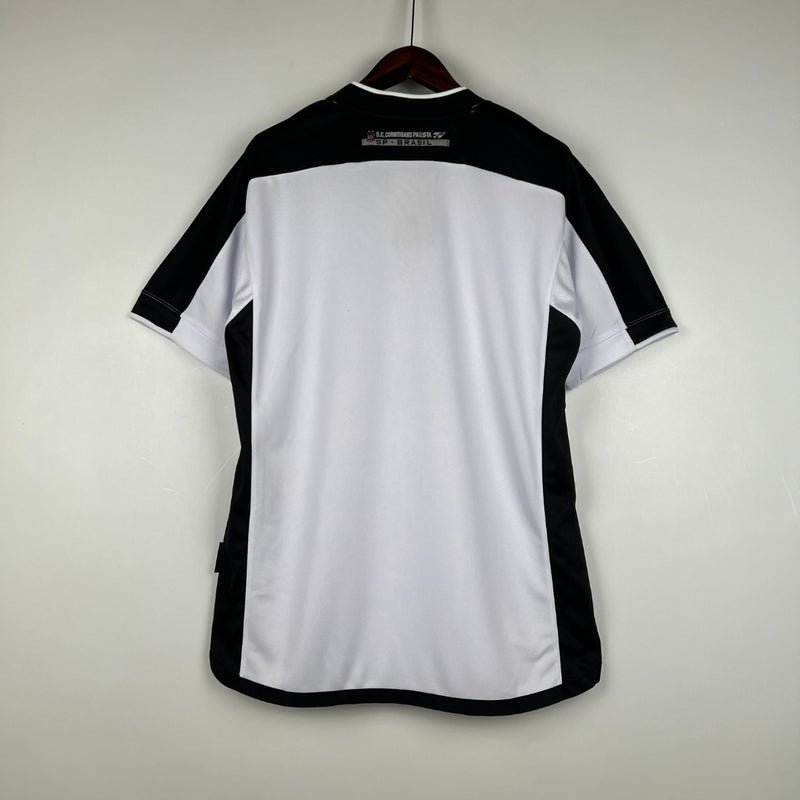 Camisa Corinthians I 2000 - Topper Retrô Branco Preto Batavo