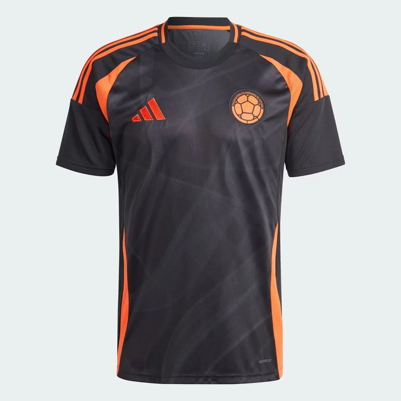 Camisa Colômbia II 24/25 - Adidas Versão Torcedor Preto Laranja