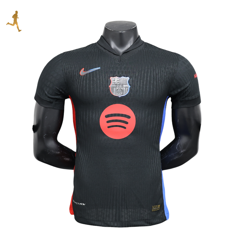 Camisa Barcelona II 24/25 Versão Jogador - Preto Vermelho