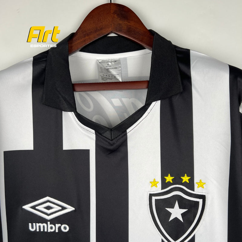 Camisa Botafogo I Home Retrô - 1992 Preto e Branco