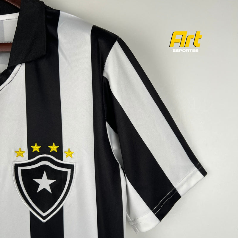 Camisa Botafogo I Home Retrô - 1992 Preto e Branco